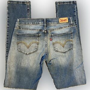 Levi’s 524 Skinny 5R light blue denim jeans - 5 pockets, low rise